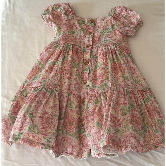 Girls Joie Dress in size 3T Pink Flowers Button Front flowy Dress Lining Floral - Picture 1 of 1